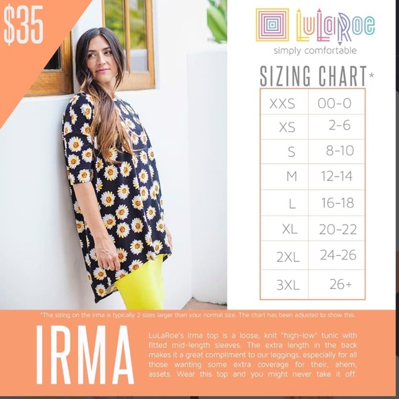 LuLaRoe Women’s Irma Tops - Set of 4 - Picture 7 of 7